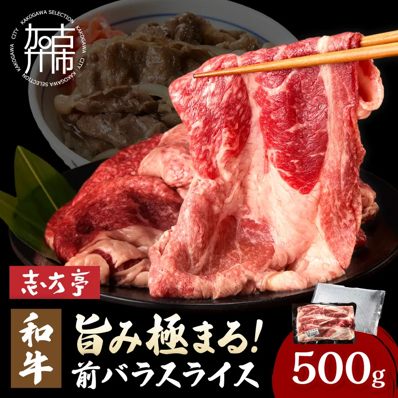 和牛旨味極まる前バラスライス(500g)《 牛肉 和牛 お肉 肉 バラ スライス 》【004028A000】