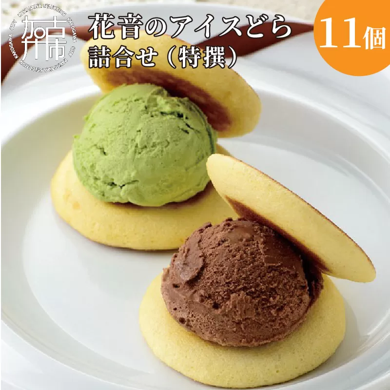 花音のアイスどら 11個詰合せ(特撰)《 アイス どら焼き 詰め合わせ チョコ イチゴ バニラ 抹茶 デザート 銘菓 おみやげ お菓子 菓子 おやつ スイーツ ご当地スイーツ 》【2401H05901】