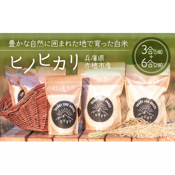 キャンプなどのアウトドアにぴったり！1人暮らしにもおすすめのジッパー付きパック入り白米『ヒノヒカリ』（3合パック×5個、6合パック×2個） ひのひかり キャンプ持参 
