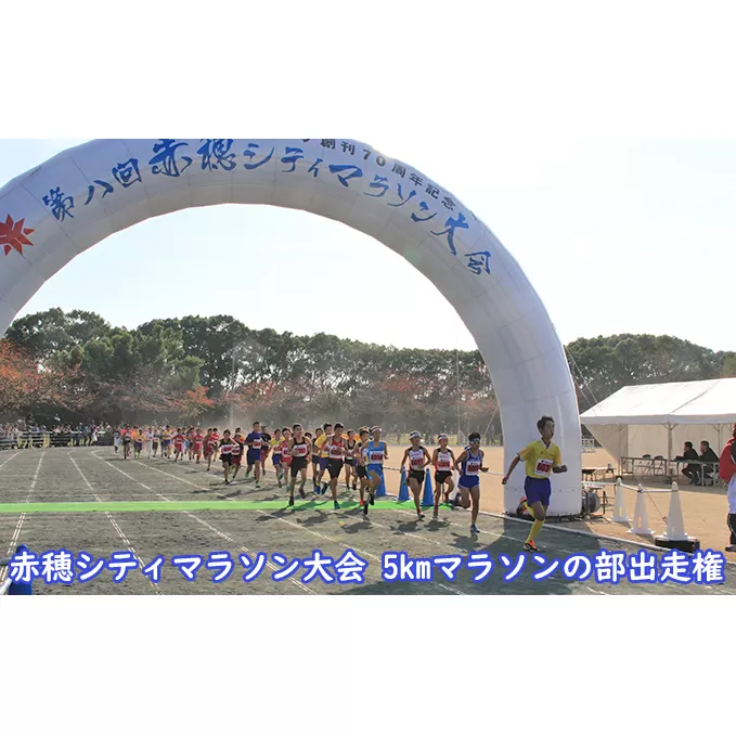 赤穂シティマラソン大会 5kmマラソンの部出走権 チケット スポーツ 運動 健康 