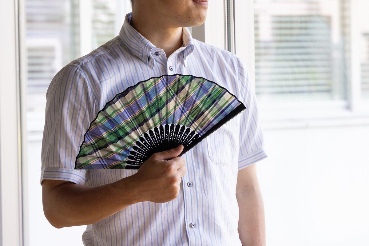 播州織扇子・黒扇子2本セット (14-34)｜西脇市｜兵庫県｜返礼品