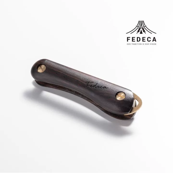 【FEDECA】キーオーガナイザー プレーン黒檀 001236
