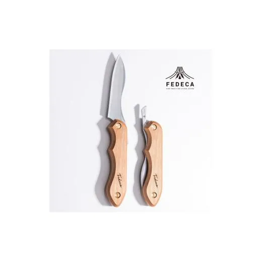 【FEDECA】折畳式料理ナイフ プレーンホワイト 001112