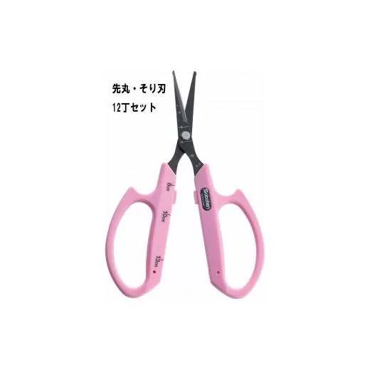 ぶどうお手入れ鋏先丸そり刃12丁セット