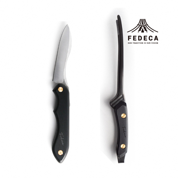 【FEDECA】折畳式料理ナイフ&クレーバートングセット プレーンブラック 【000836・000944】
