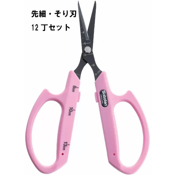 ぶどうお手入れ鋏先細そり刃12丁セット