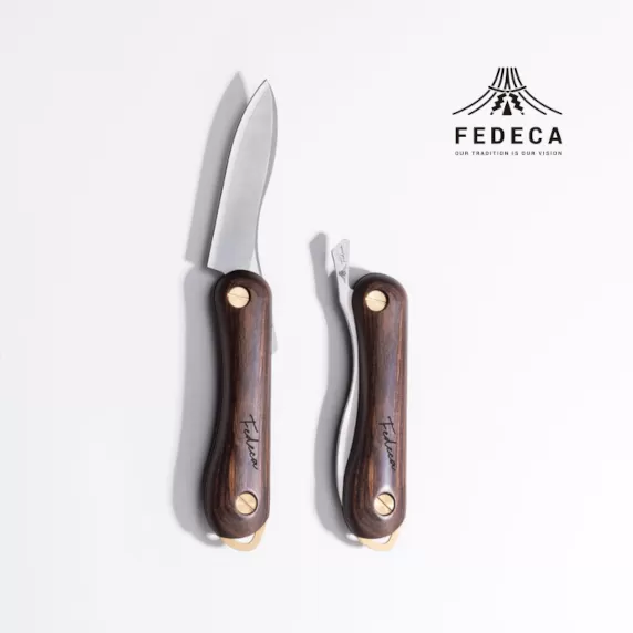 【FEDECA】折畳式料理ナイフSolo プレーンブラウン 001108