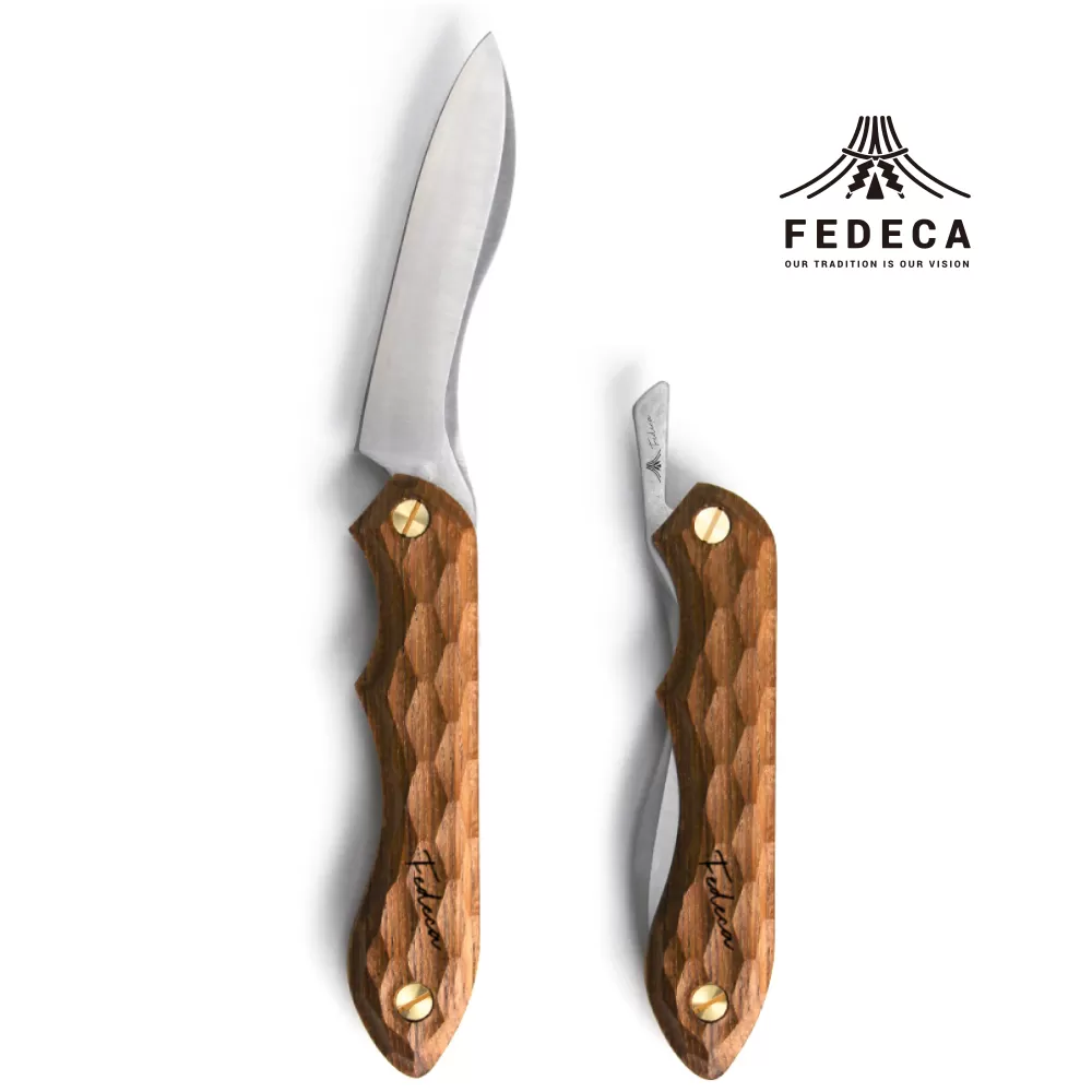 【FEDECA】 折畳式料理ナイフ　名栗　000886