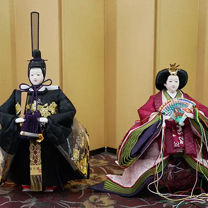 雛人形　京十番立雛「刺繍」オリジナル金襴敷　No.47A-305 インテリア お雛様 おひなさま ひな祭り 