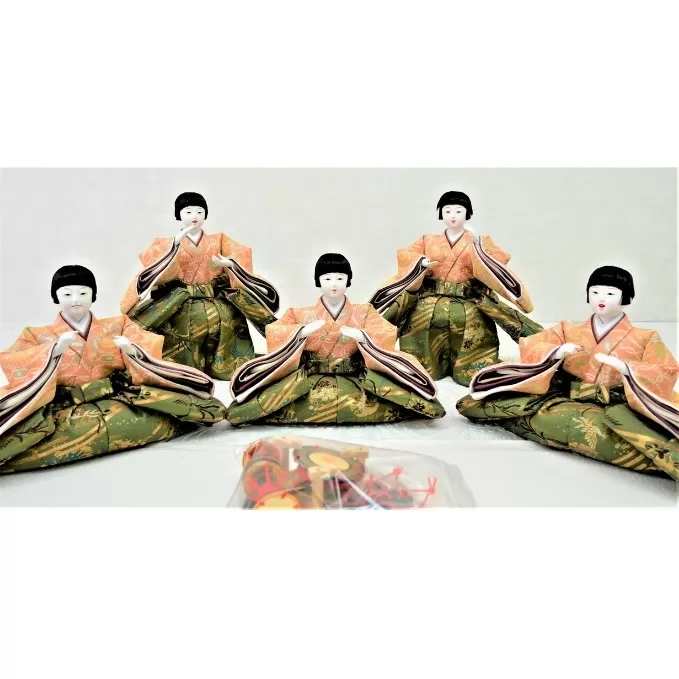 雛人形　五人囃子単品　5-B 桃の節句 お雛祭り お雛様 ひな祭り 飾り 子供 孫 女の子 初節句 