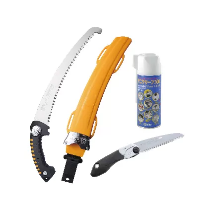 900-64 プロも唸る、太枝に特化した凄い切れ味 シルキー剪定鋸セットB 雑貨 日用品