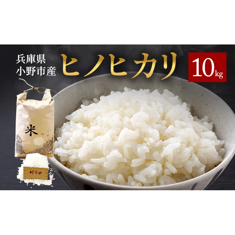 兵庫県小野市産 ヒノヒカリ 10kg（精米）　米 コメ こめ ごはん 白米 精米 ひのひかり 兵庫県 小野市