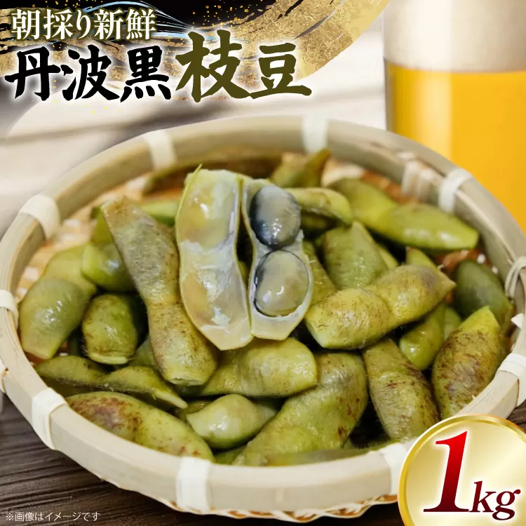 丹波黒 枝豆 1kg【2025年10月前半〜10月後半配送】  [SSSファーム 兵庫県 三田市 3d28bed520001] 枝豆 えだまめ 丹波 黒枝豆 黒豆 国産 野菜 おつまみ