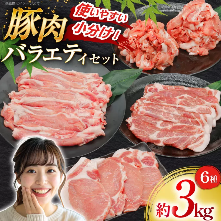 豚肉 バラエティ セット 計3kg ロース とんかつ用 豚こま 肩ロース スライス 切り落とし しゃぶしゃぶ [司フーズ・システム 兵庫県 三田市 3d28bdy500013] 豚 肉 とんかつ 小間切れ バラしゃぶ 豚こま肉 豚コマ 小分け 真空パック