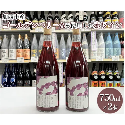 加西市産ゴールデンベリーA を使用した赤ワイン 750ml×2本 コタニ お酒 