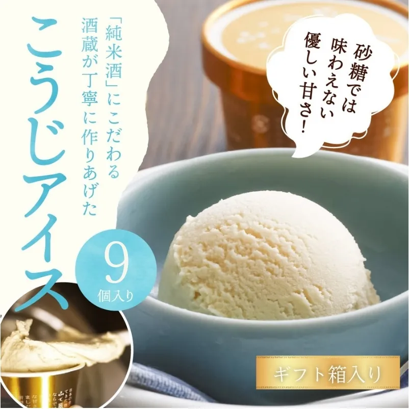 こうじアイス 9個 セット ギフト スイーツ