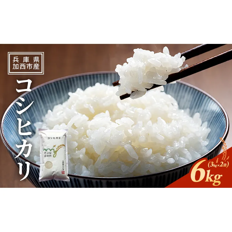 米 令和7年産 コシヒカリ 6kg (3kg×2袋) 精米 白米 お米 こめ こしひかり
