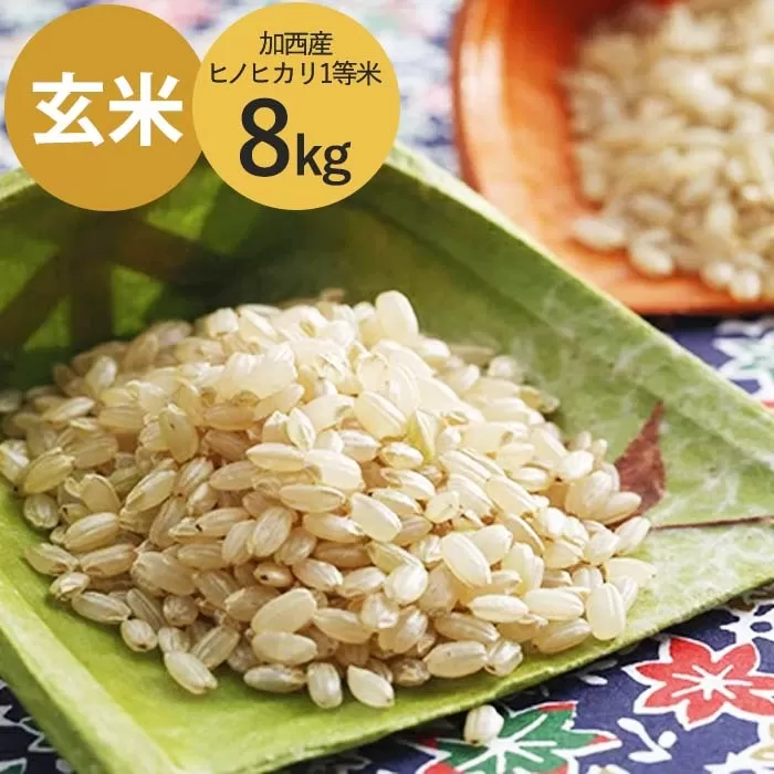 米 令和7年産 加西産 ヒノヒカリ 2等米 玄米 8kg お米 ご飯 単一原料米