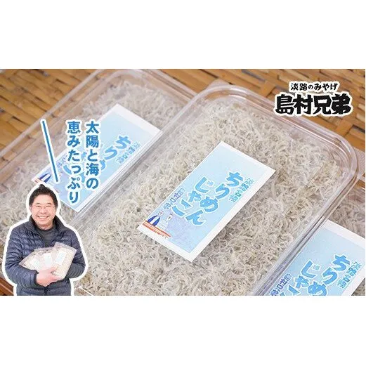 淡路島　天日干し　ちりめんじゃこ 100g×3パック
