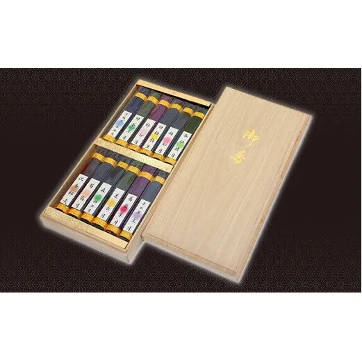 梅薫堂の歳時煙少香 12種×約90本　　[線香 お供え お香 人気 インセンス アロマ 墓参り 仏具 線香]