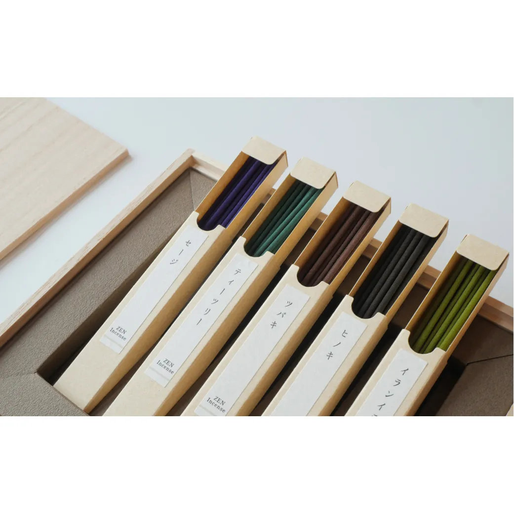 心地（Kokochi）【セージ・ティーツリー・ツバキ・ヒノキ・イランイラン】　[線香 お供え お香 人気 インセンス アロマ 墓参り 仏具]