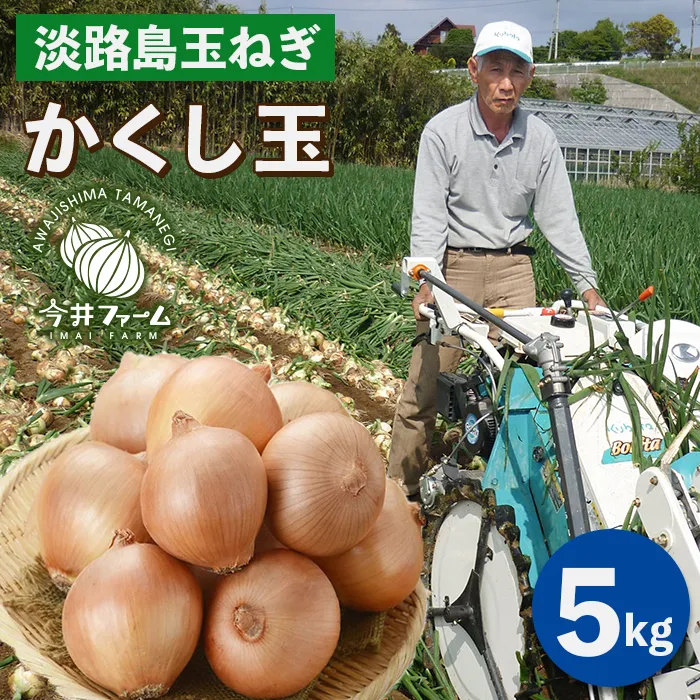 今井ファームの淡路島たまねぎ「かくし玉」 5kg 玉ねぎ