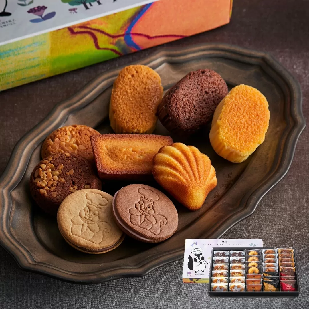 shin 森のスイーツ工房 セレクト 35個入り[ シンケールス スイーツ 菓子 洋菓子 焼菓子 マドレーヌ フィナンシェ スフレ ガレット クッキー ギフト プレゼント 贈り物 詰め合せ 食べ比べ ]