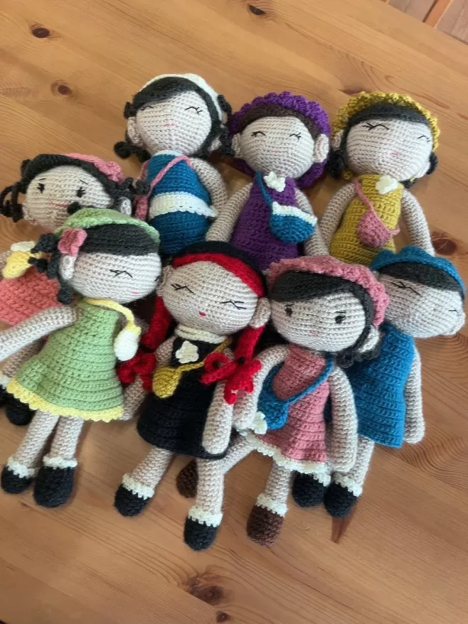 編みぐるみ人形 [ぬいぐるみ 手編み オリジナル かぎ針 手作り かわいい] プレゼント