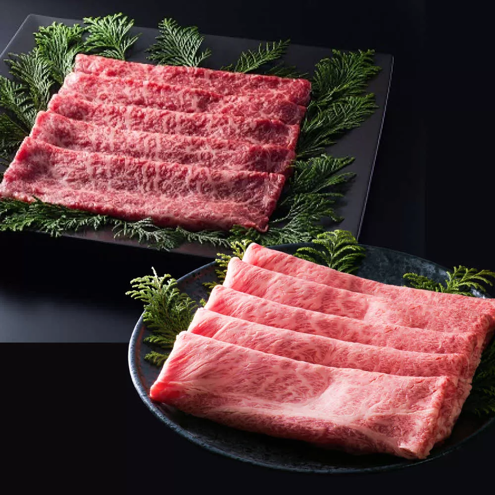 【萬野総本店】神戸牛 神戸ビーフすき焼食べ比べセット 肩ロース モモ 800g〔牛肉 国産牛 ブランド和牛 和牛 お肉 肉 霜降り すき焼き 高級 お祝い ギフト 贈答品 〕