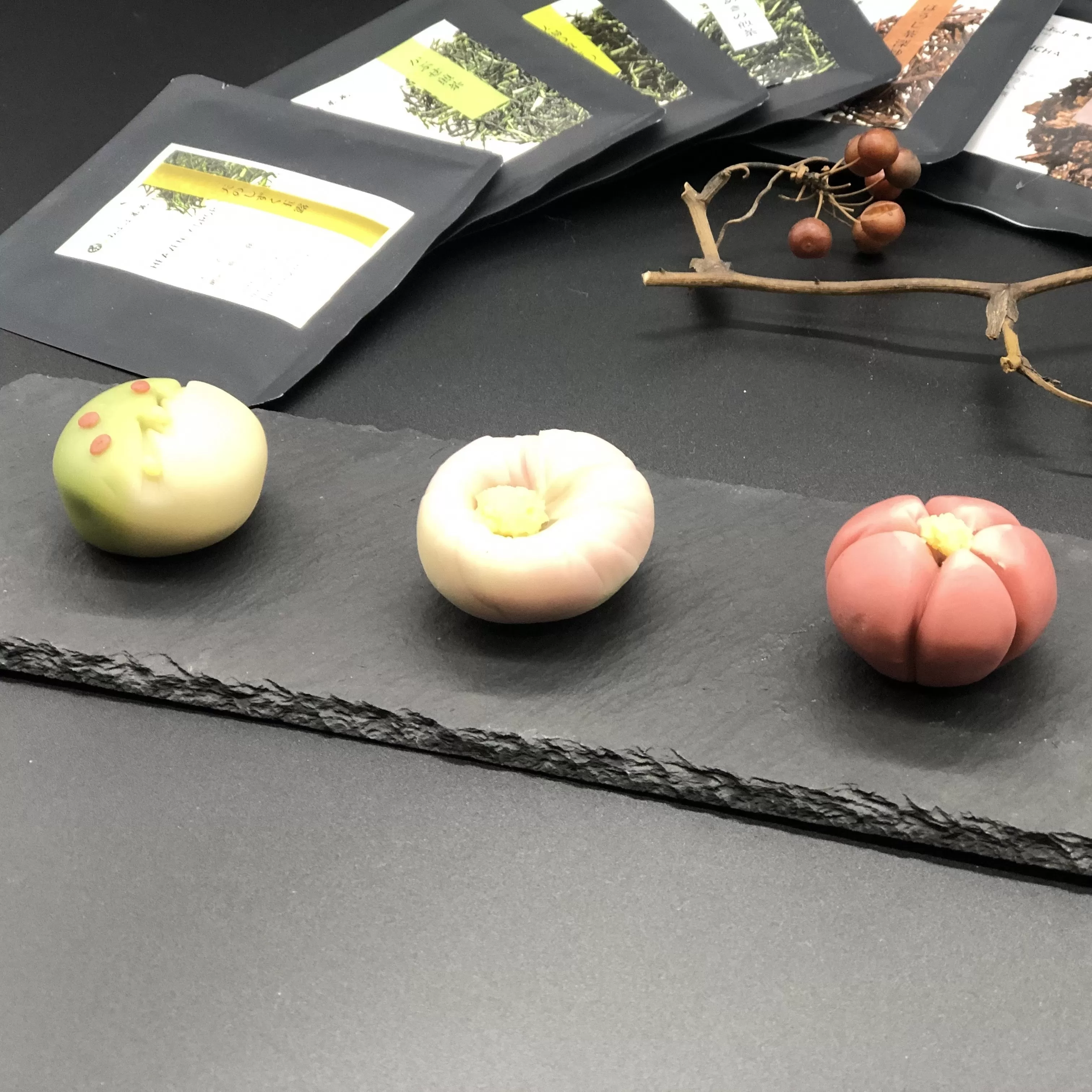 天然着色料の練り切りセット