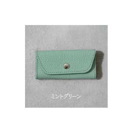 スリムキーケース3連 Liete 日本製 革製品 本革 レザー 手作り ミントグリーン