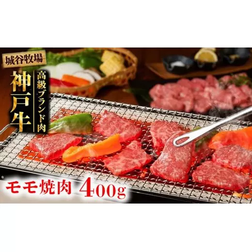 城谷牧場の神戸牛 モモ 焼肉 400g BBQ バーベキュー アウトドア
