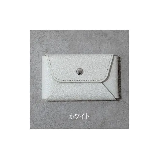 本革 カード 名刺入れ 日本製 レザー 革製品 カードケース Liete WH-21 ホワイト