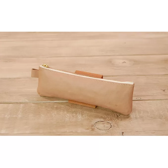 本革 ペンケース 日本製 レザー 革製品 高級 Bliss ピット鞣し 文具 WH-11