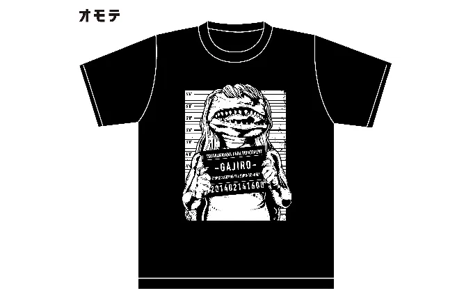 アメコミ風ガジロウTシャツ白 S