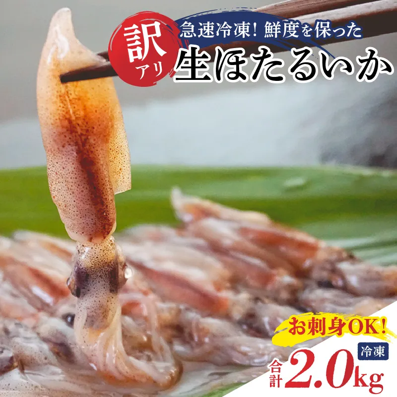 【兵庫県香住産 訳あり 生 ホタルイカ ほたるいか 小分け 便利 2kg（250g×8パック）冷凍】 国産 しゃぶしゃぶ 刺身 ホタルイカ 水揚げ 日本一 いか イカ 大人気 人気 ランキング ふるさと納税 返礼品 おすすめ 兵庫県 香美町 香住 日本海フーズ 07-135