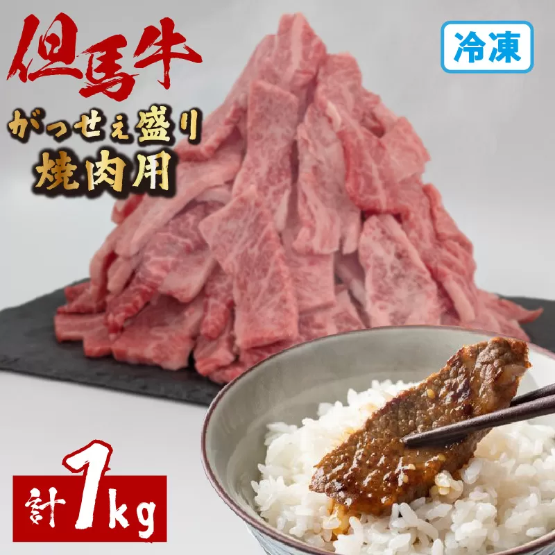 【但馬牛がっせぇ盛り 焼肉用計1kg（250g×4）冷凍】発送目安：入金確認後1ヶ月程度 配送日の指定はできません。 大人気 人気ふるさと納税 返礼品 おすすめ ランキング しゃぶ 牛肉 ステーキ しゃぶしゃぶ すき焼き 焼肉 但馬 神戸 兵庫県 但馬牛 27000円 72-24