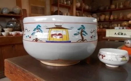 A-01 赤膚焼 大茶碗 大塩昭山作