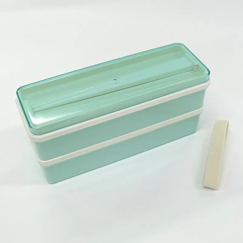 大阪府立大学×スケーター株式会社コラボ商品　栄養バランス弁当箱 900ml　パウダーパステル グリーン〈スケーター株式会社〉 奈良県 奈良市 奈良 なら 7-209
