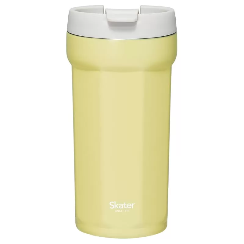 八角形 ステンレス タンブラー 350ml サフランイエロー コップ フタ付き 保温 保冷 おしゃれ スケーター skater SMVO4 フィールカラー 持ち運び ふた付き かわいい 真空断熱 グッズ 便利 スケーター株式会社T 奈良県 奈良市 なら 8-057