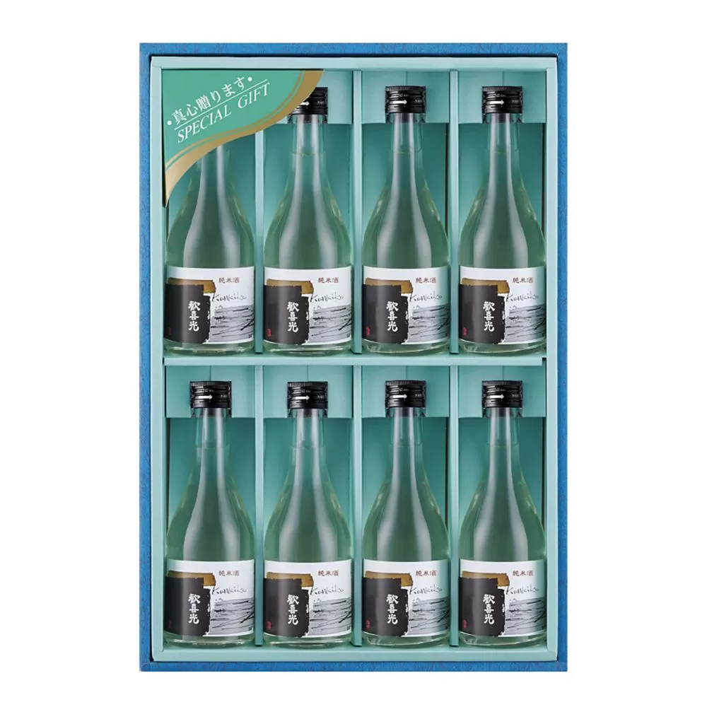 [奈良香芝で天保元年創業] 歓喜光 純米原酒 (300ml×8本) [2156]