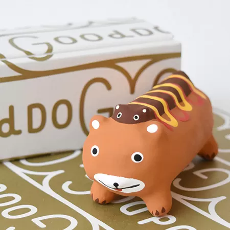 グッドドッグミニ はりこ｜犬 いぬ イヌ 張り子 工芸品 インテリア 置物 雑貨 小物 [2842]