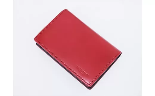 こだわりの逸品「コードバン名刺入れ」レッド [2075]