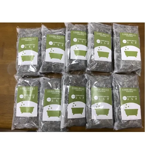 よもぎ 入浴剤 50包 (1袋 5包入×10個) / ウェルネスフーズ UDA ふるさと納税 無添加 有機栽培 おすすめ リラックス ストレス解消 ボディケア 肌荒れ 改善 疲労回復 送料無料 奈良 宇陀