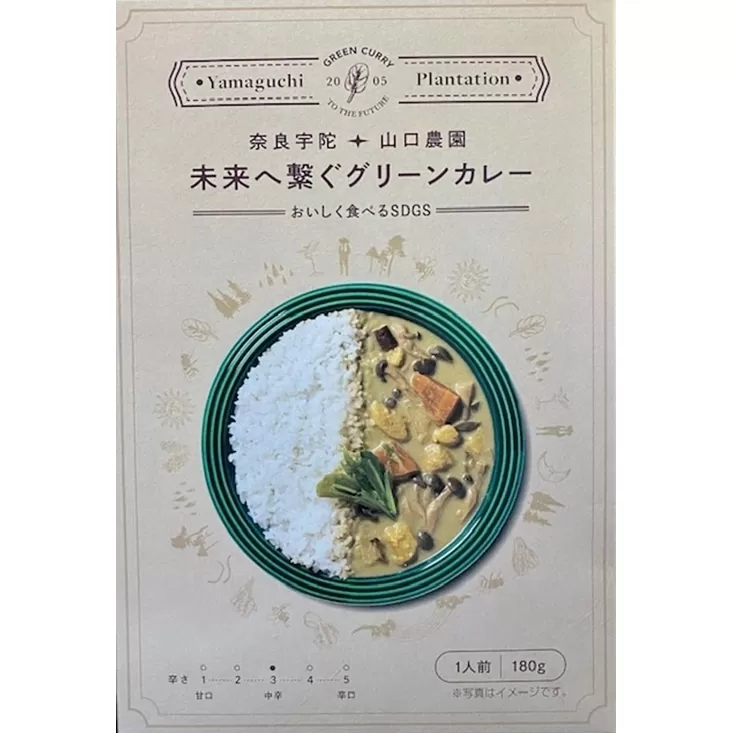 未来へ繋ぐグリーンカレー １０個 ／ 山口農園 有機野菜 オーガニック 伝統野菜 レトルト 詰め合わせ カレー ギフト カレーセット スパイス 飯 キャンプお取り寄せ 奈良県 宇陀市 送料無料 ふるさと納税