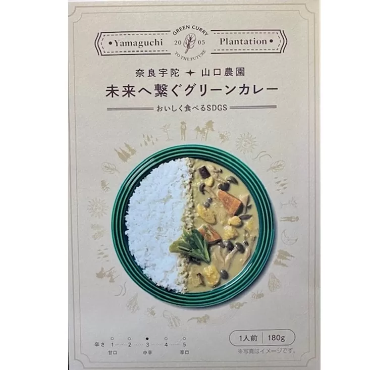 未来へ繋ぐグリーンカレー ２０個 ／ 山口農園 有機野菜 オーガニック 伝統野菜 レトルト 詰め合わせ カレー ギフト カレーセット スパイス 飯 キャンプお取り寄せ 奈良県 宇陀市 送料無料 ふるさと納税