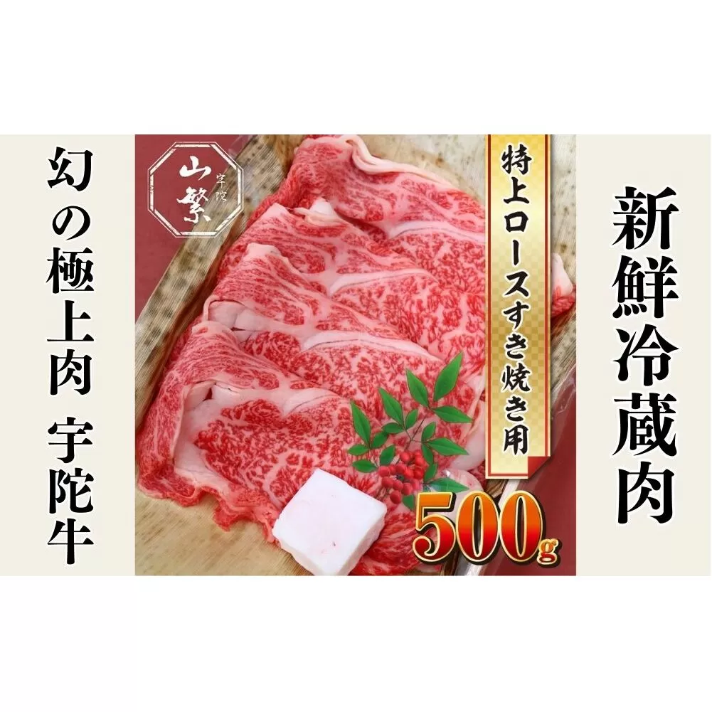 名産 認定肉 宇陀牛 国産 黒毛和牛 特上 ロース すき焼き 約500g チルド / 宇陀 山繁 ふるさと納税 牛肉 人気 ギフト 寄付 ランキング おすすめ グルメ 肉 返礼品 商品 送料無料 送料込