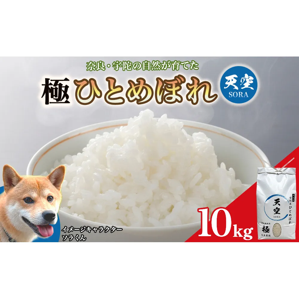 宇陀の自然が育てた 天空【sora】極 ひとめぼれ 10kg｜特別栽培米・奈良県宇陀産 白米