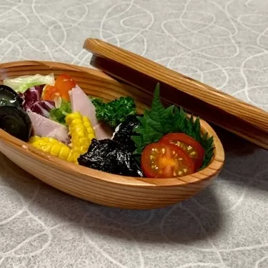 吉野杉　楕円型　ダイエット　スリム　弁当箱／津田瑞苑　ボウル　木製　スギ　ガラス　ウッド　コート　コーティング　奈良県　宇陀市