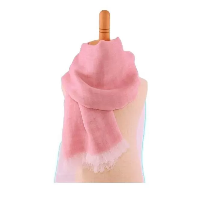 やわらかストール「オリジナル大判」桜色　約100×185cm